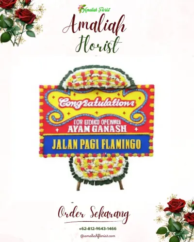 Bunga Papan Congratulation di Husen Sastranegara